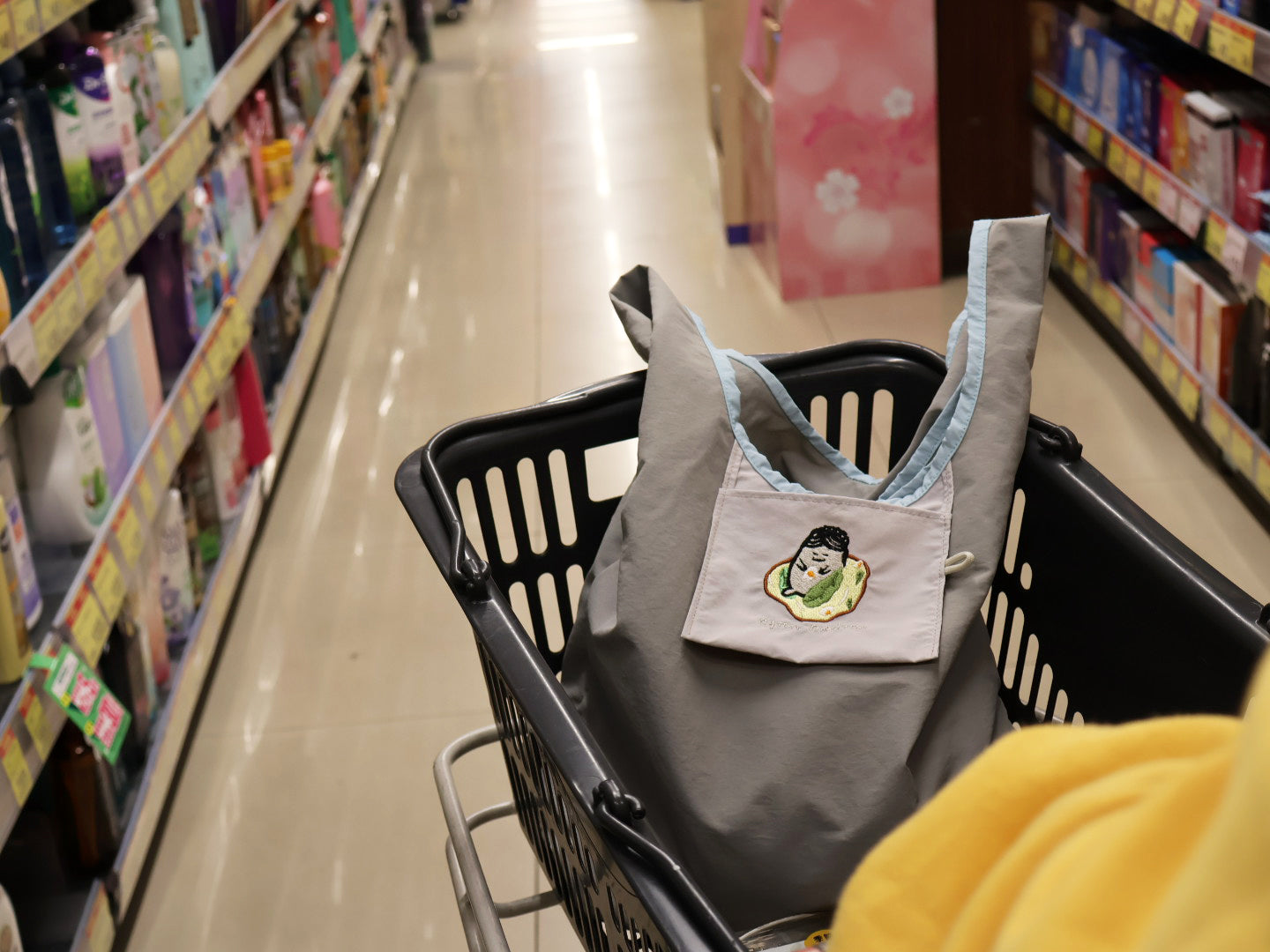 撞色口袋背心袋