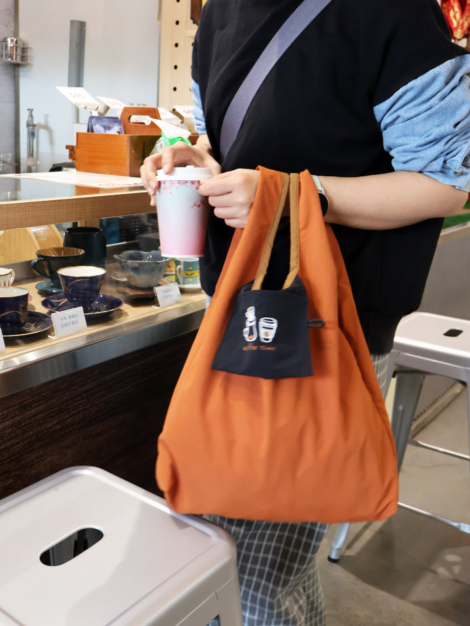 撞色口袋背心袋